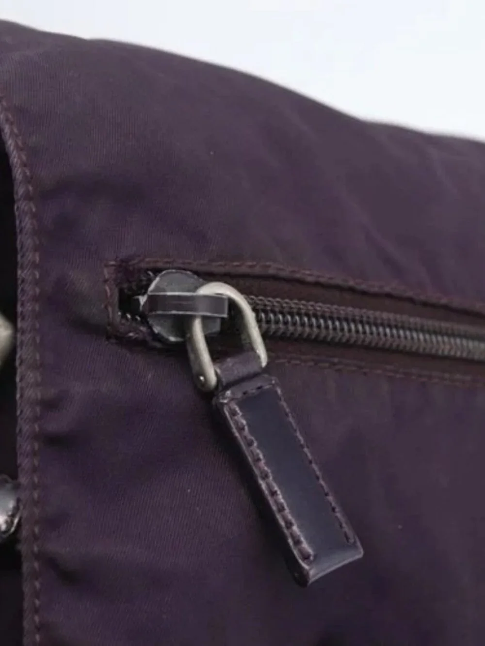 PRADA Shoulder Bag Nylon Purple Silver Auth 167957 - Picture 13 of 16